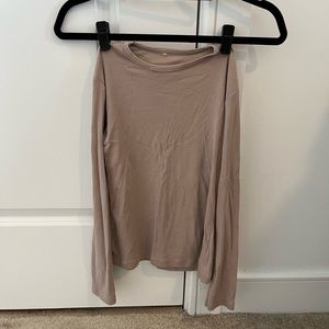 Ossira Tan Ribbed Longsleeve